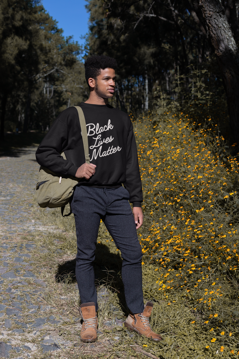 Black Lives Matter Unisex Organic Cotton Sweatshirt - Bad Perfectionist Co.