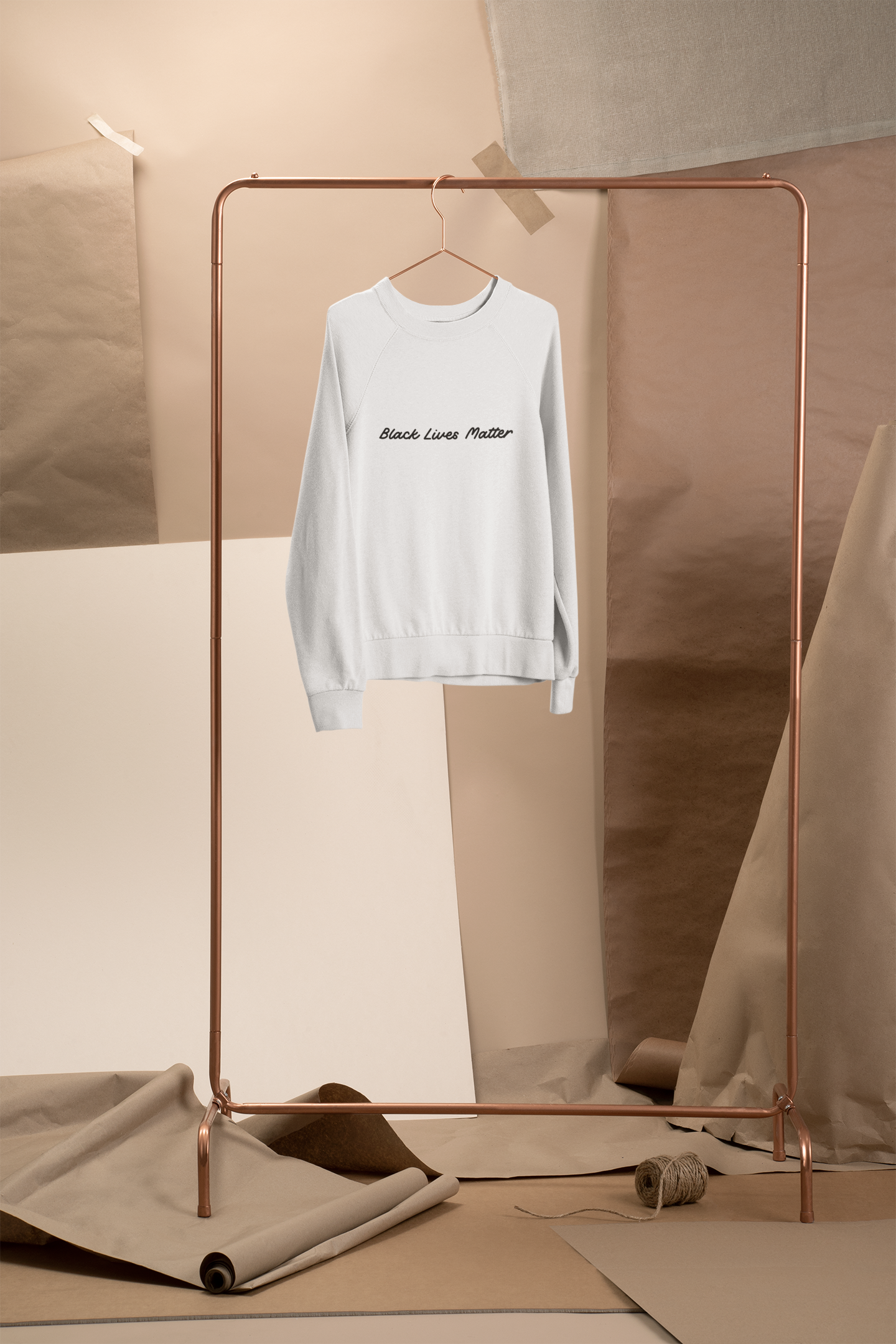 Black Lives Matter organic raglan sweatshirt - Bad Perfectionist Co.