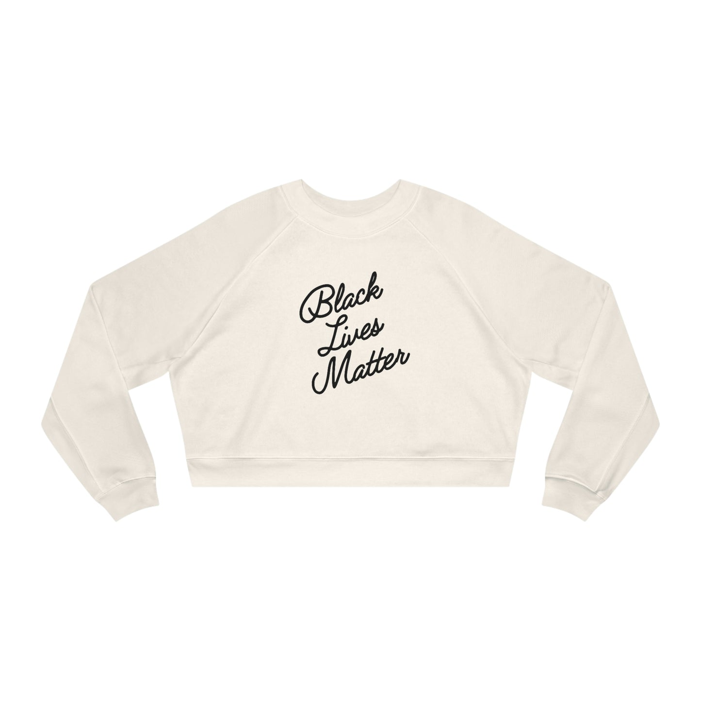 Black Lives Matter Women's Cropped Fleece Pullover - Bad Perfectionist Co.