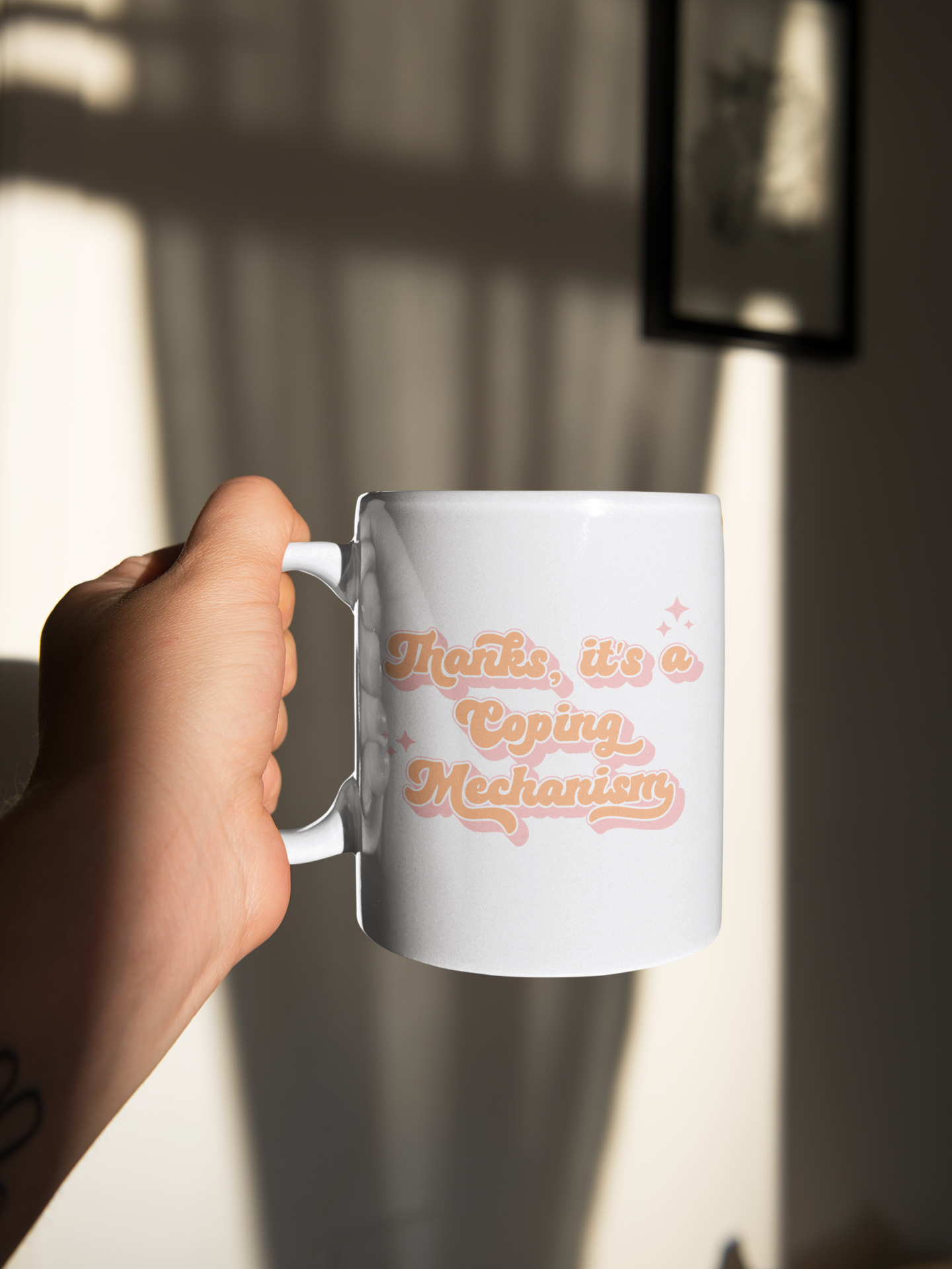 “Thanks, it’s a coping mechanism “ Mug - Bad Perfectionist Co.