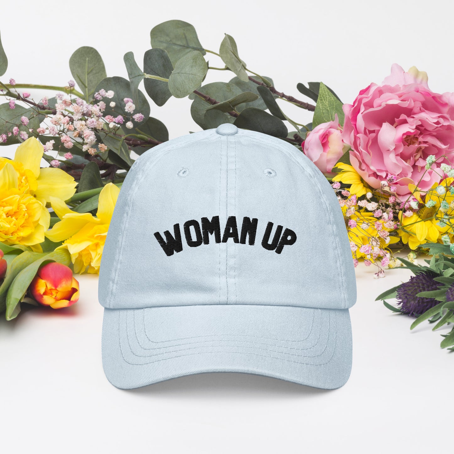 Woman Up pastel baseball hat - Bad Perfectionist Co.