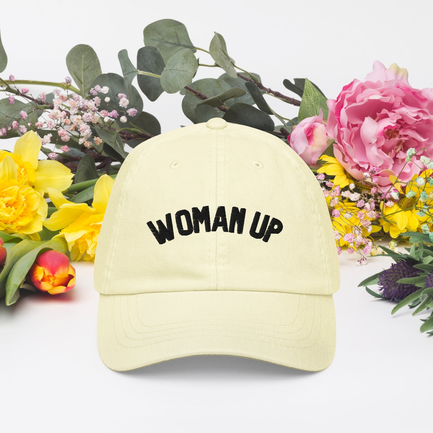 Woman Up pastel baseball hat - Bad Perfectionist Co.