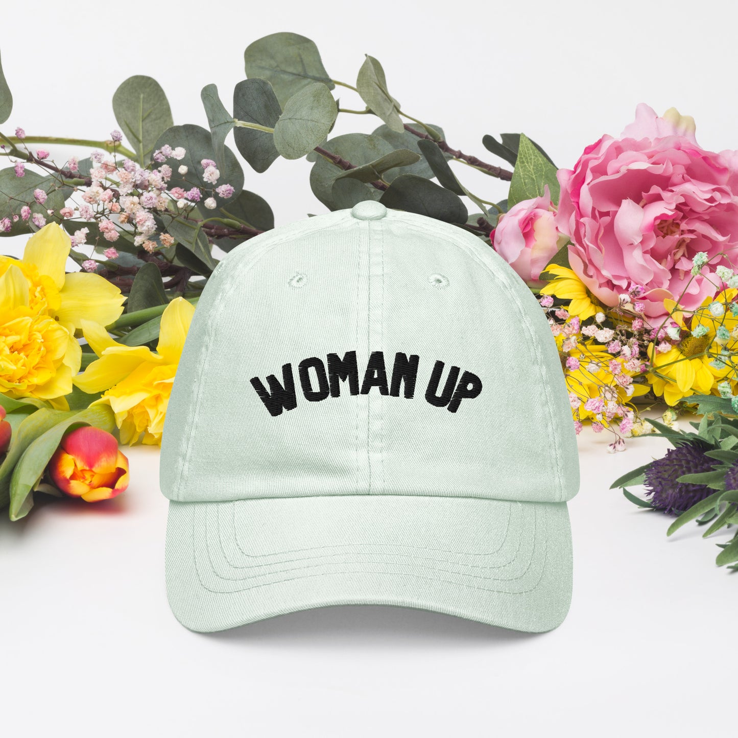 Woman Up pastel baseball hat - Bad Perfectionist Co.