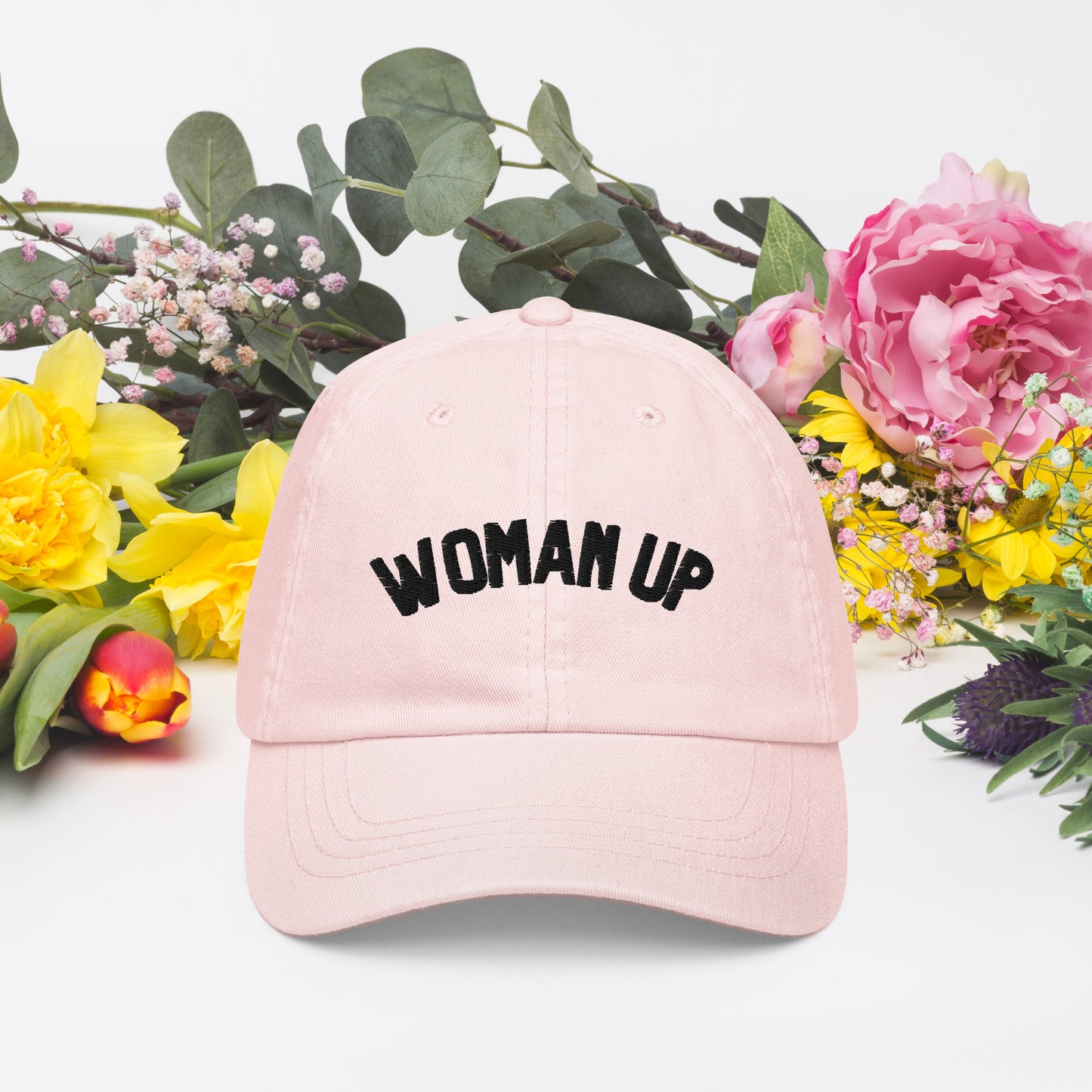 Woman Up pastel baseball hat - Bad Perfectionist Co.