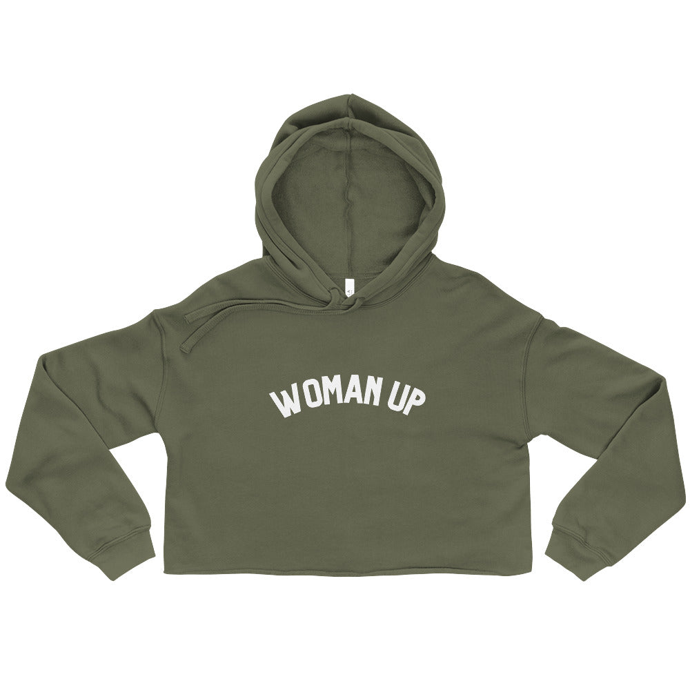 Woman Up Crop Hoodie - Bad Perfectionist Co.