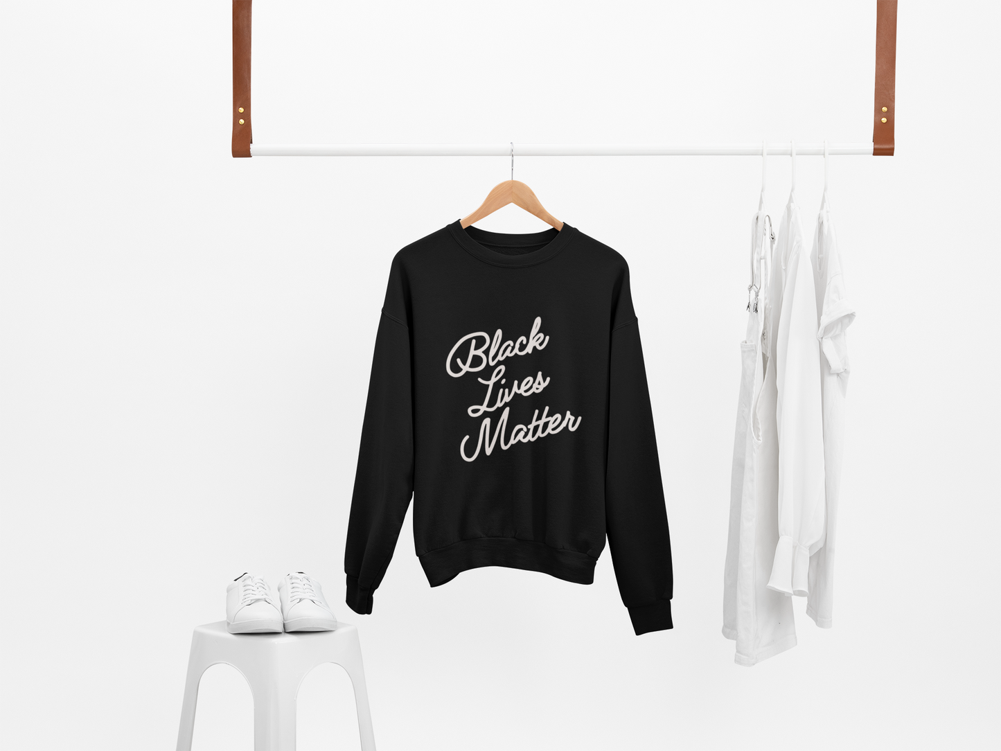 Black Lives Matter Unisex Organic Cotton Sweatshirt - Bad Perfectionist Co.
