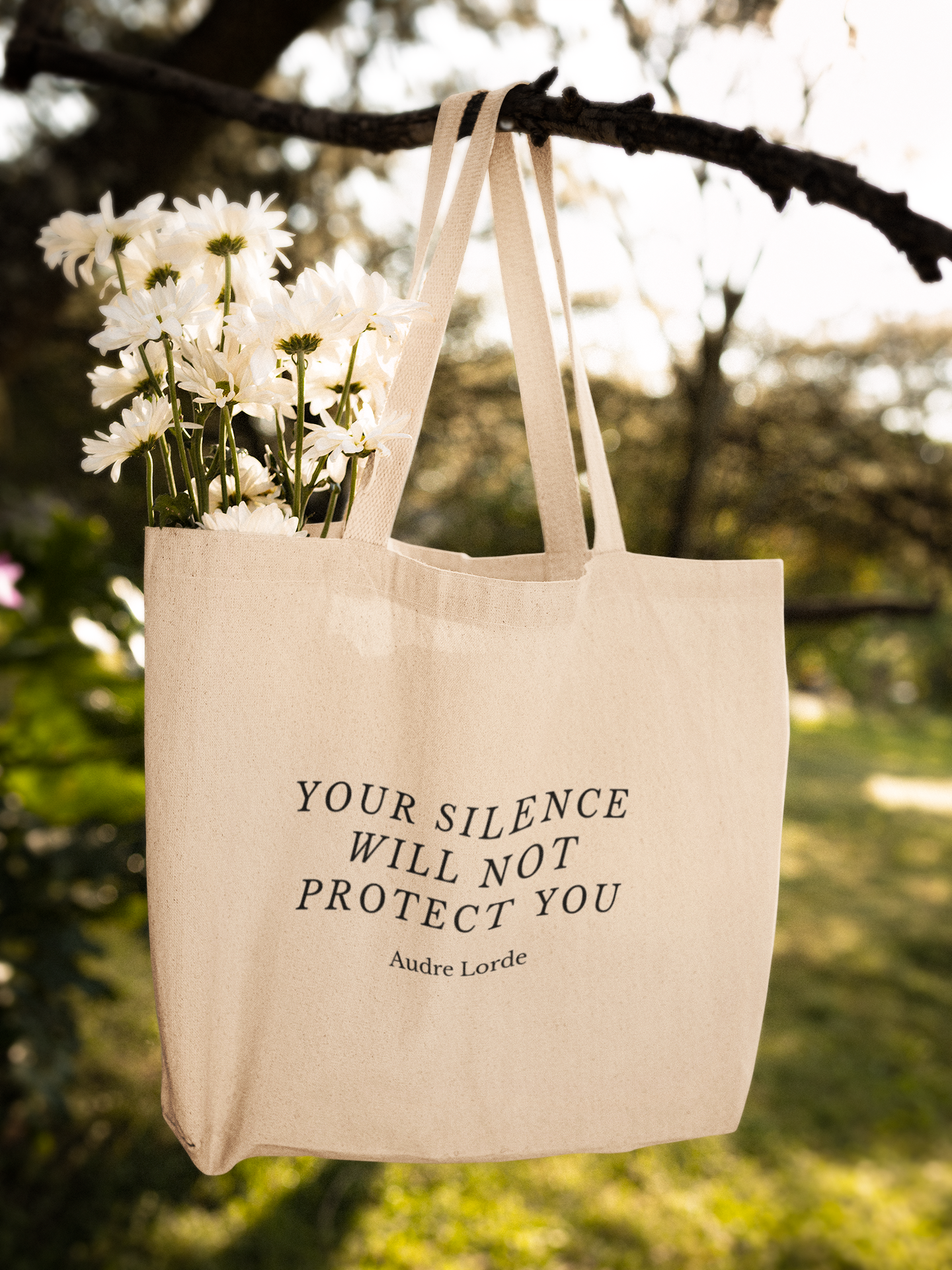 Your Silence Will Not Protect You Audre Lorde Reusable Shopping Tote Bag - Bad Perfectionist Co.