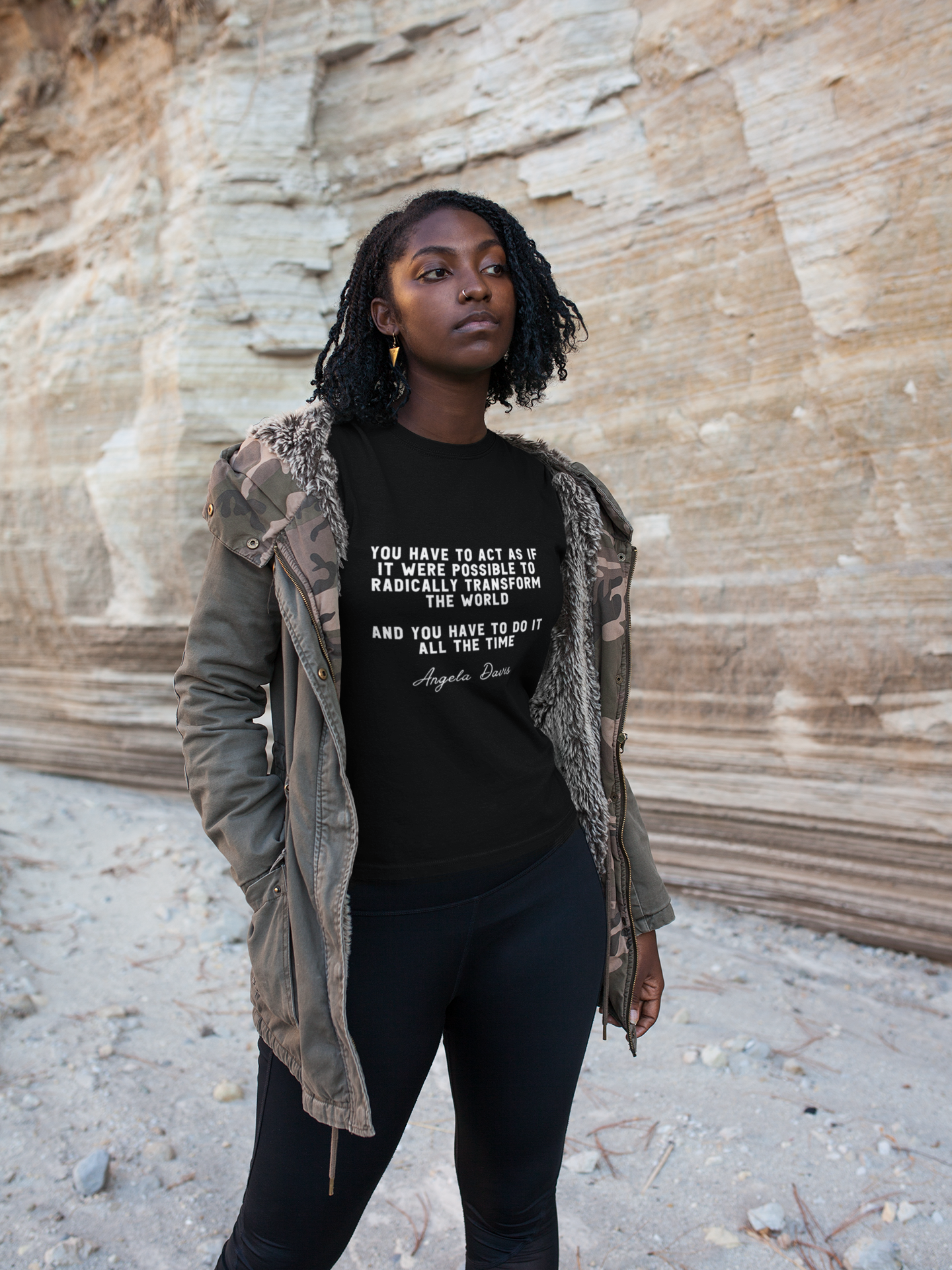 Angela Davis You Have to Act as if it Were Possible to Radically Change the World Tshirt - Bad Perfectionist Co.